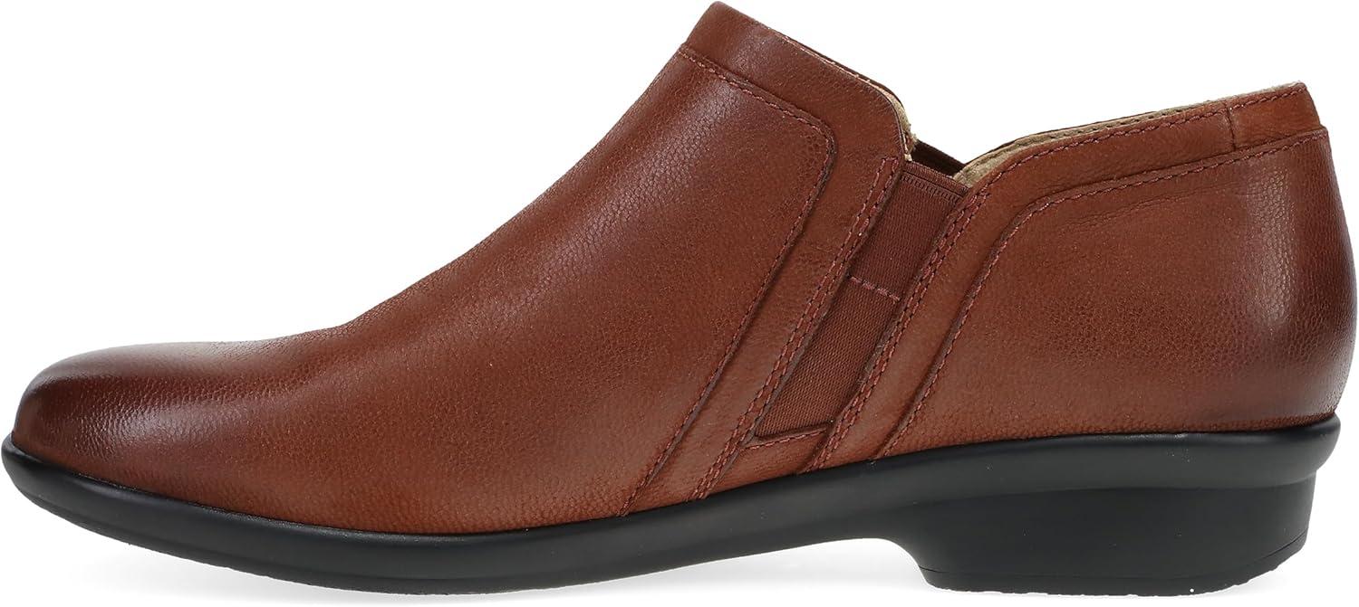 imageDansko Cheryl Low Ankle Booties Leather SlipOn Shoes with Removable Insole Arch Support Lightweight Rubber Outsole Ideal for Work Travel ampamp AllDay ComfortRusset