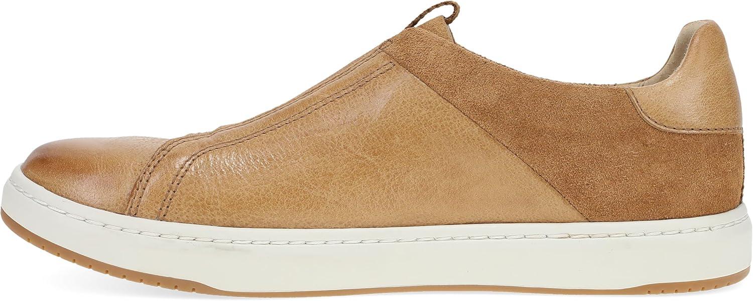 imageDansko Jenn Womens SlipOn Leather Sneakers Removable Footbed with Arch Support Leather Linings and a SlipResistant Rubber OutsoleTan