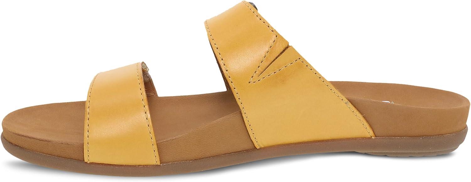 imageDansko Justine Adjustable Sandal for Women Leather Linings and Uppers for AllDay Comfort DualDensity EVA Footbed and Lightweight Rubber Outsole for LongLasting WearYellow