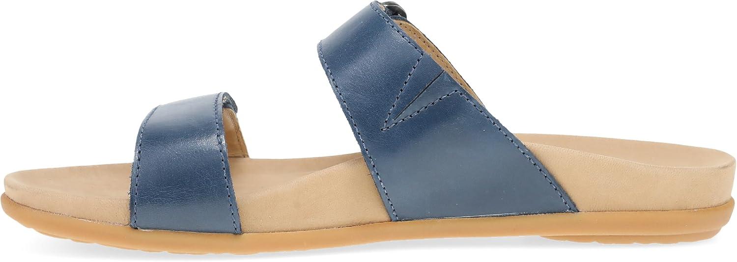 imageDansko Justine Adjustable Sandal for Women Leather Linings and Uppers for AllDay Comfort DualDensity EVA Footbed and Lightweight Rubber Outsole for LongLasting WearMarine