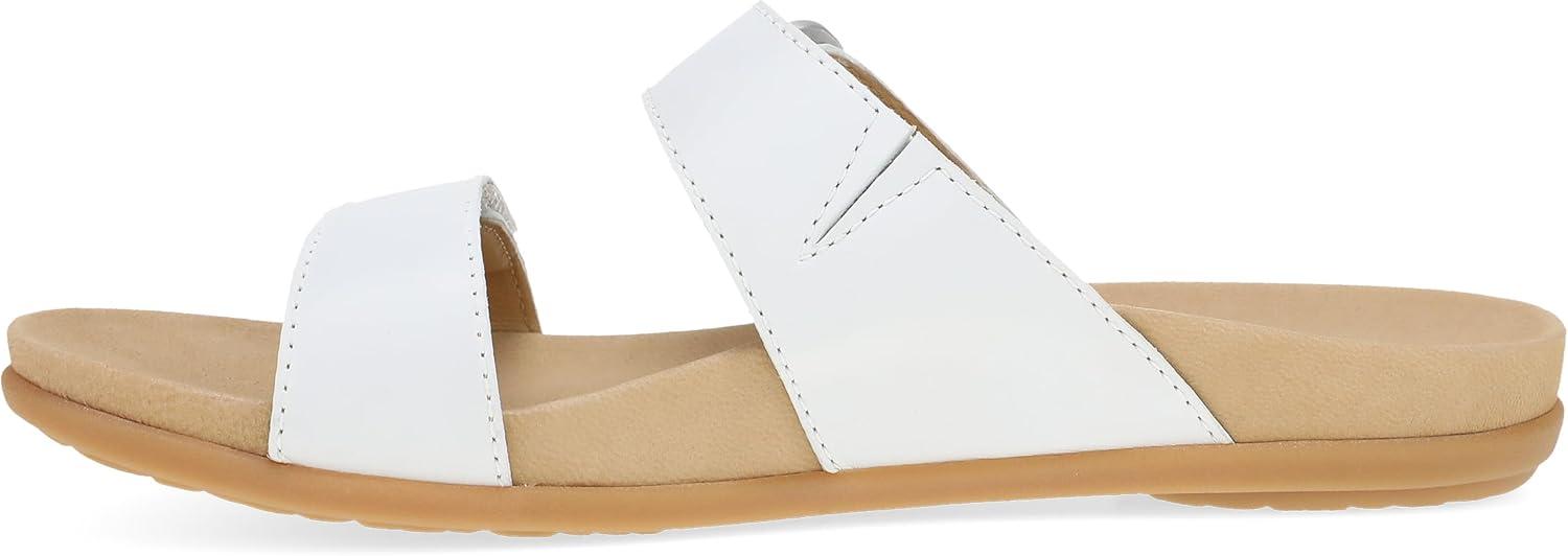 imageDansko Justine Adjustable Sandal for Women Leather Linings and Uppers for AllDay Comfort DualDensity EVA Footbed and Lightweight Rubber Outsole for LongLasting WearWhite