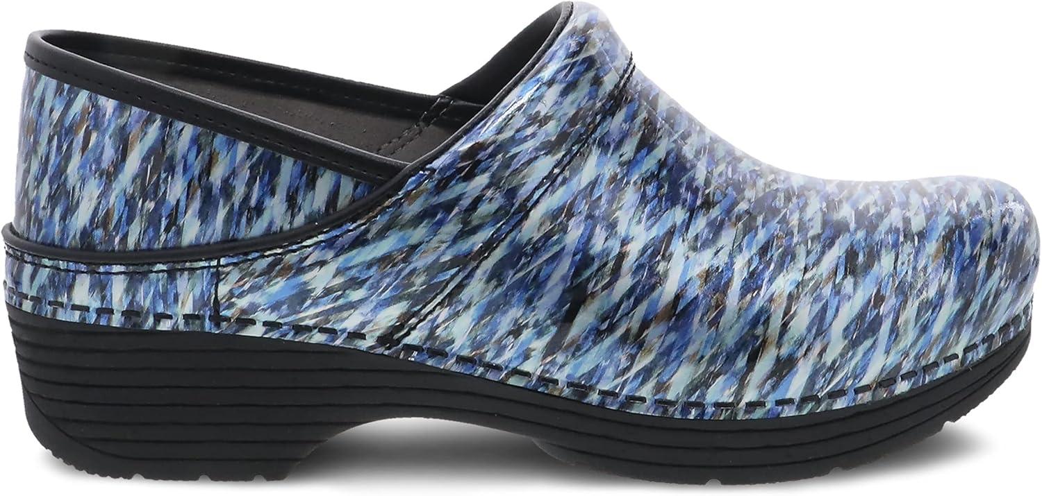 imageDansko LT Pro Clogs for Women Lightweight Rocker Bottom Footwear for Comfort and Support Ideal for Long Standing Professionals Nursing Veterinarians Food Service Healthcare ProfessionalsBlue Waves