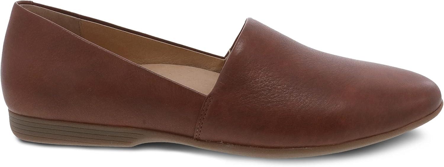 imageDansko Larisa SlipOn Flats for Women Comfotable Flat Shoes with Arch Support Versatile Casual to Dressy Footwear Lightweight Rubber OutsoleSaddle
