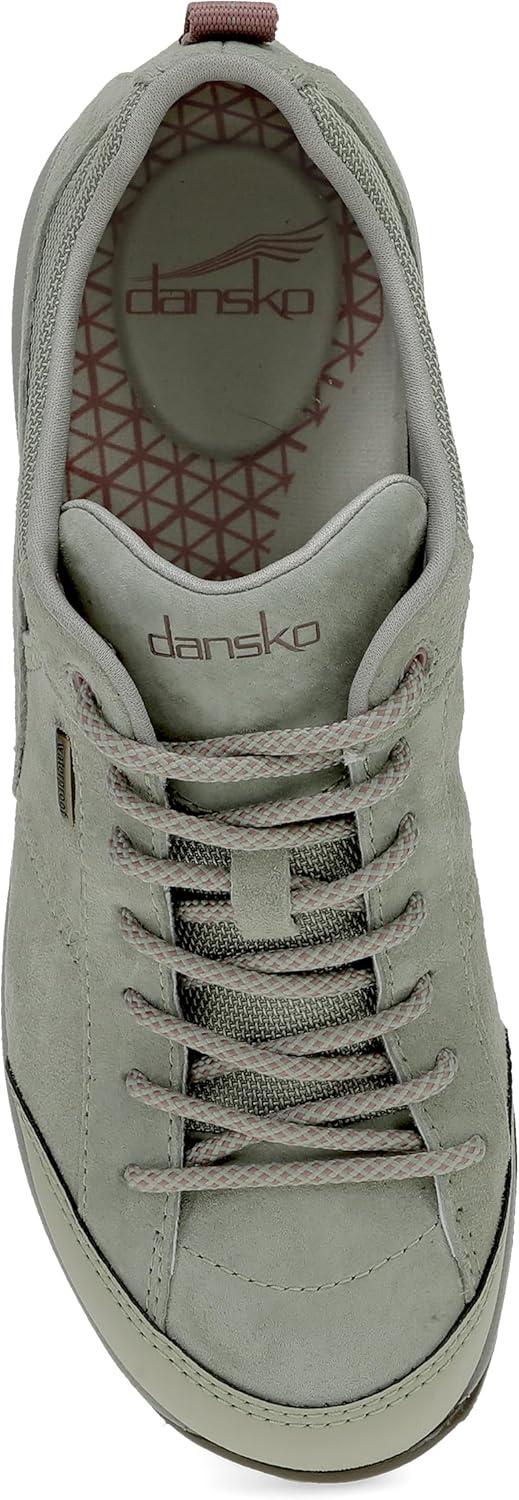 imageDansko Paisley Waterproof Outdoor Sneakers for Women Comfortable Breathable Walking Shoes with Arch Support Stain Resistant Sneakers with Slip Resistant Rubber Outsole Great for HikingSage Suede