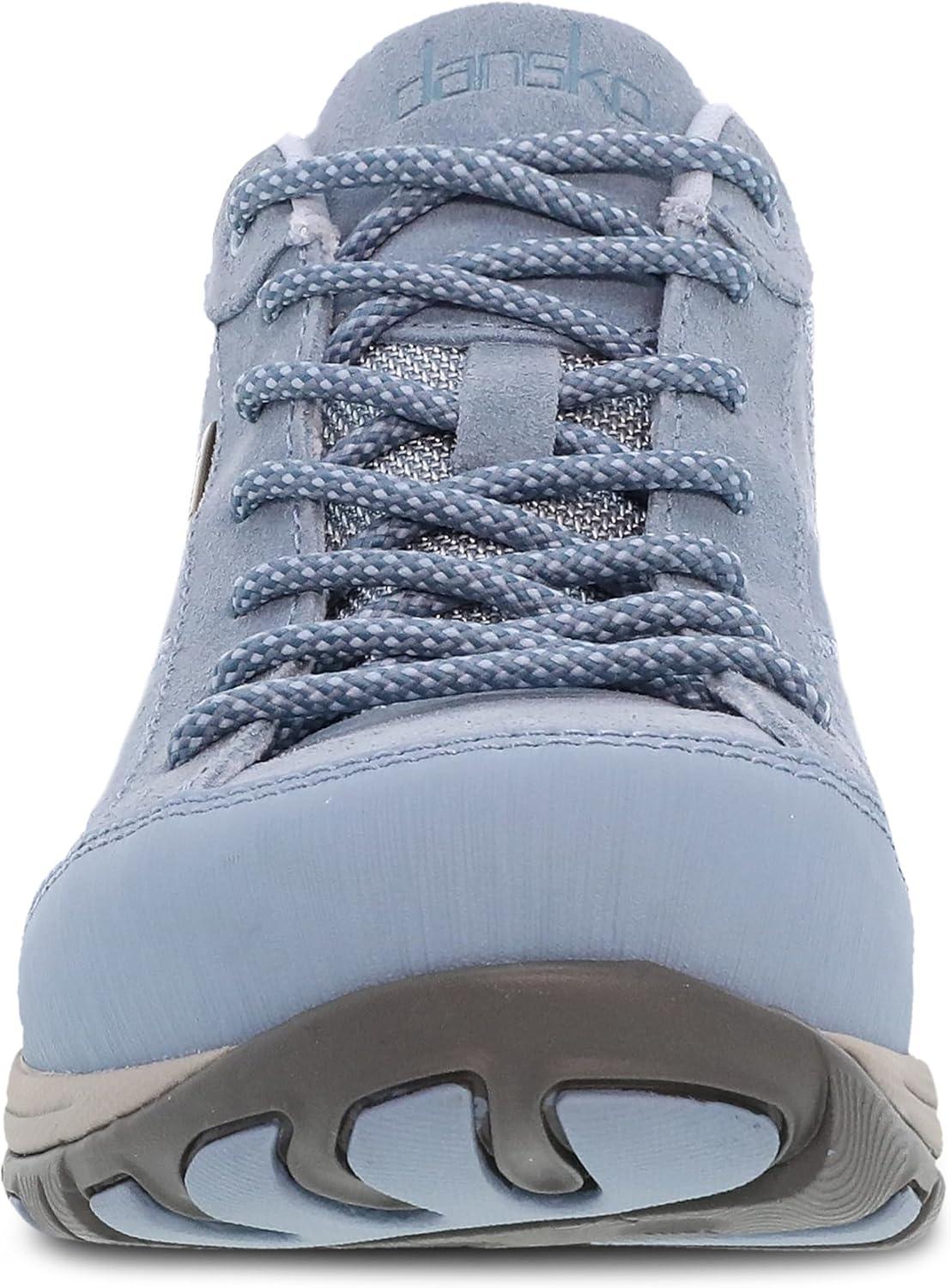 imageDansko Paisley Waterproof Outdoor Sneakers for Women Comfortable Breathable Walking Shoes with Arch Support Stain Resistant Sneakers with Slip Resistant Rubber Outsole Great for HikingSky Burnished Suede