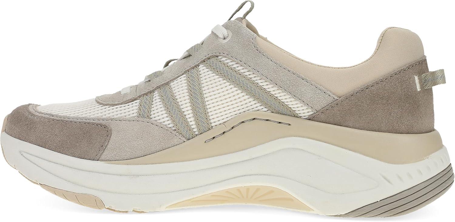 imageDansko Poppy Walking Sneakers for Women Comfortable Breathable Walking Shoes with Arch Support Stain Resistant with Lightweight Rubber OutsoleDune