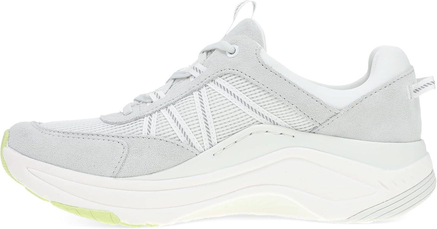 imageDansko Poppy Walking Sneakers for Women Comfortable Breathable Walking Shoes with Arch Support Stain Resistant with Lightweight Rubber OutsoleGrey