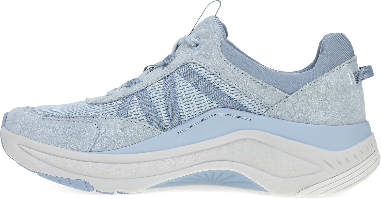 imageDansko Poppy Walking Sneakers for Women Comfortable Breathable Walking Shoes with Arch Support Stain Resistant with Lightweight Rubber OutsoleSky