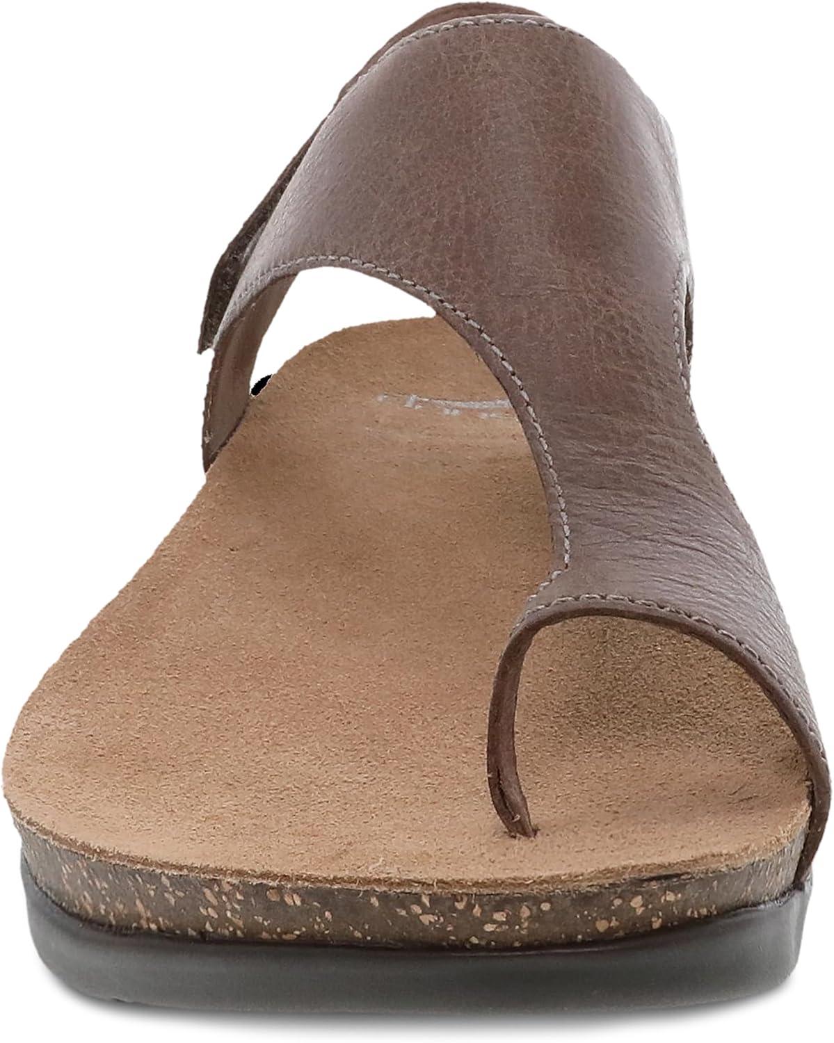 imageDansko Reece Sandal for Women  Memory Foam and Cork Footbed for Comfort and Arch Support  Lightweight Rubber Outsole for LongLasting Wear with Hook ampamp Loop StrapStone
