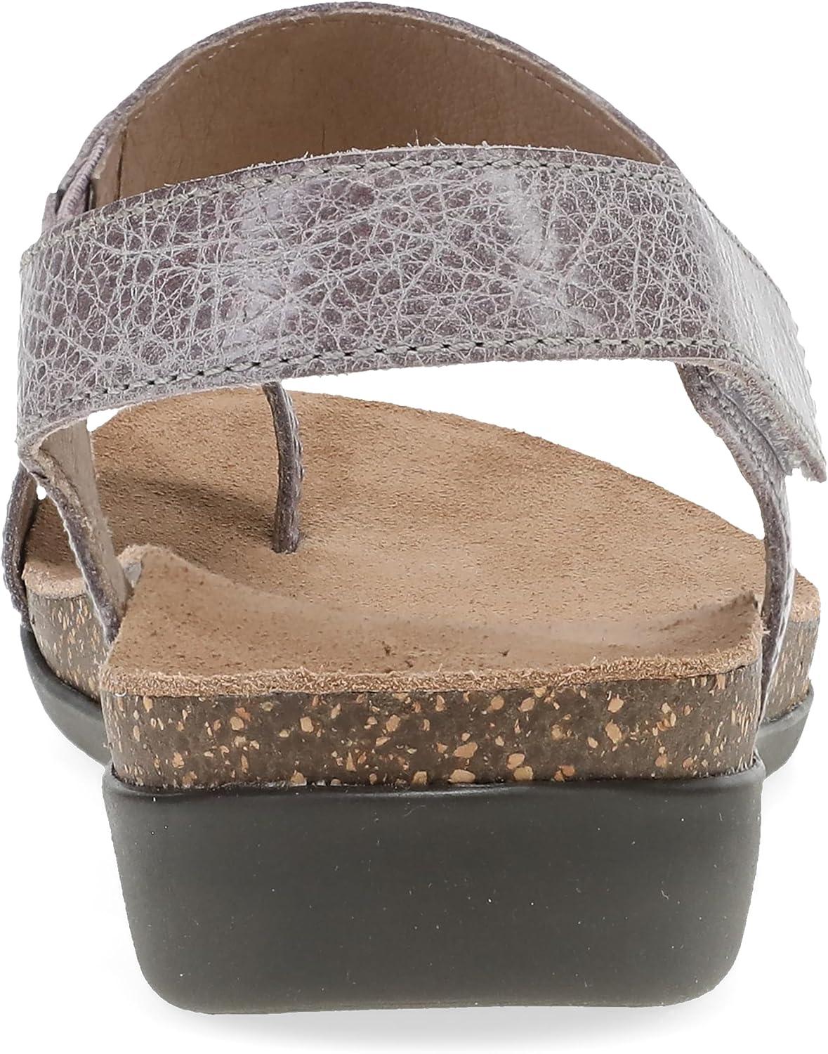 imageDansko Reece Sandal for Women  Memory Foam and Cork Footbed for Comfort and Arch Support  Lightweight Rubber Outsole for LongLasting Wear with Hook ampamp Loop StrapDusty Lilac