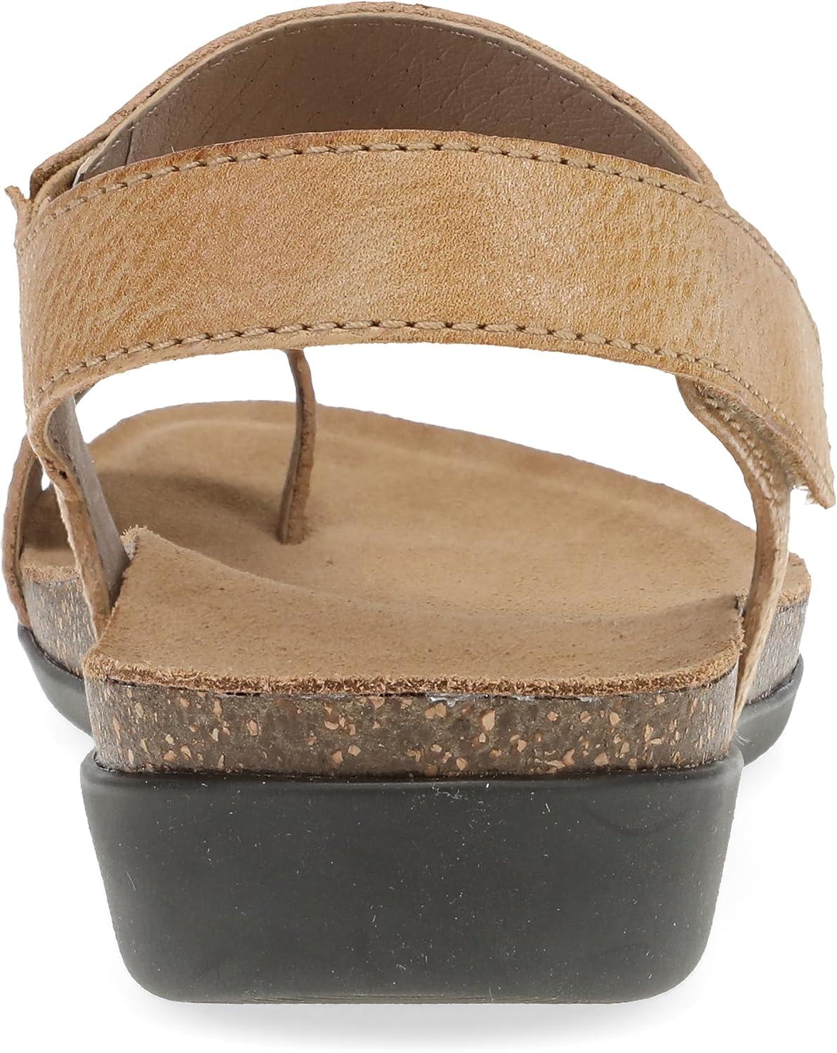 imageDansko Reece Sandal for Women  Memory Foam and Cork Footbed for Comfort and Arch Support  Lightweight Rubber Outsole for LongLasting Wear with Hook ampamp Loop StrapHoney