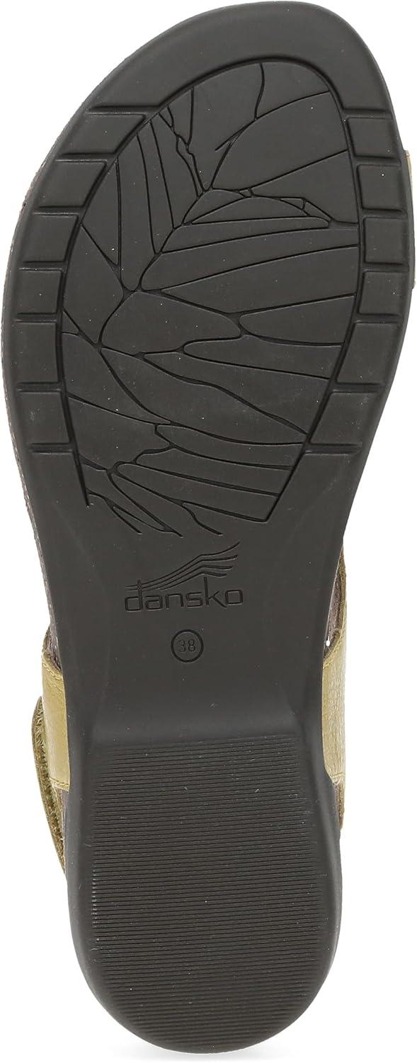 imageDansko Reece Sandal for Women  Memory Foam and Cork Footbed for Comfort and Arch Support  Lightweight Rubber Outsole for LongLasting Wear with Hook ampamp Loop StrapLemonade