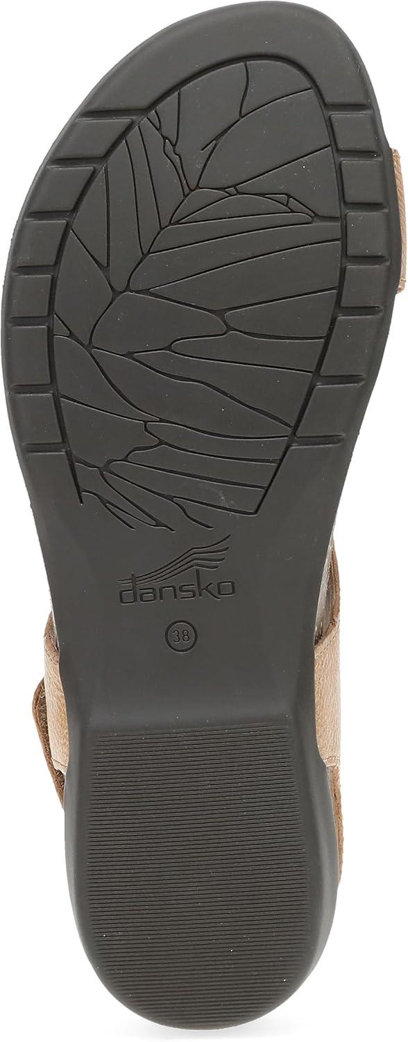 imageDansko Reece Sandal for Women  Memory Foam and Cork Footbed for Comfort and Arch Support  Lightweight Rubber Outsole for LongLasting Wear with Hook ampamp Loop StrapHoney