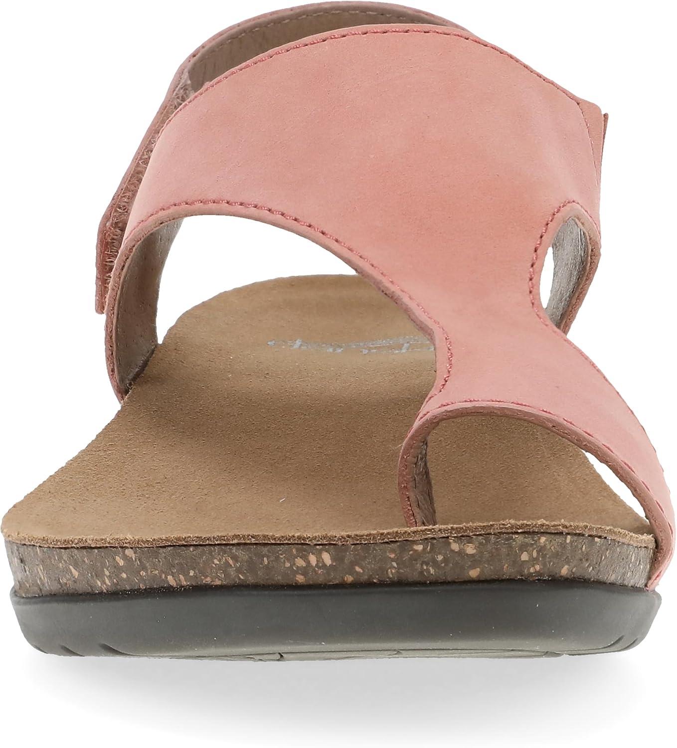 imageDansko Reece Sandal for Women  Memory Foam and Cork Footbed for Comfort and Arch Support  Lightweight Rubber Outsole for LongLasting Wear with Hook ampamp Loop StrapRose
