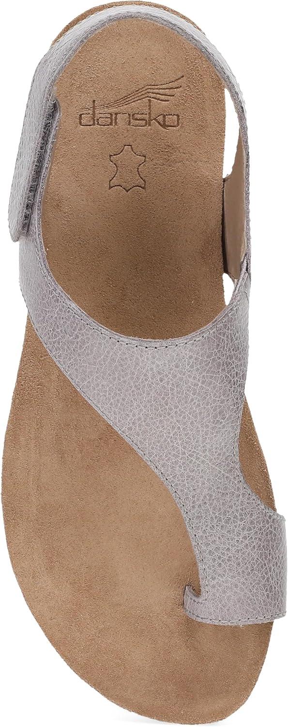 imageDansko Reece Sandal for Women  Memory Foam and Cork Footbed for Comfort and Arch Support  Lightweight Rubber Outsole for LongLasting Wear with Hook ampamp Loop StrapDusty Lilac