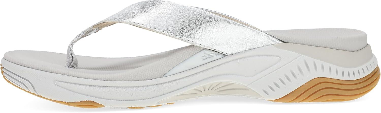 imageDansko Rosemary Walking FlipFlop for Women  Lightweight EVA Midsole and Rubber Outsole Natural Arch for Support and Propel Forepart for Energy ReturnSilver