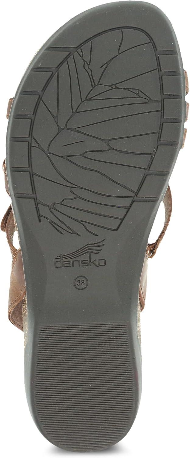 imageDansko Roslyn Sandal for Women  Memory Foam and Cork Footbed for Comfort and Arch Support  Lightweight Rubber Outsole for LongLasting Wear Versatile Casual to Dressy FootwearTan