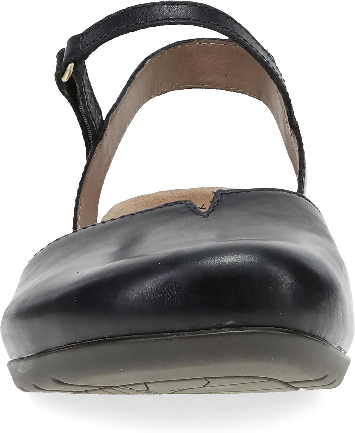 imageDansko Rowan Sandal for Women Memory Foam and Cork Footbed for Comfort and Arch Support Lightweight Rubber Outsole for LongLasting Wear Versatile Casual to Dressy FootwearBlack Waxy