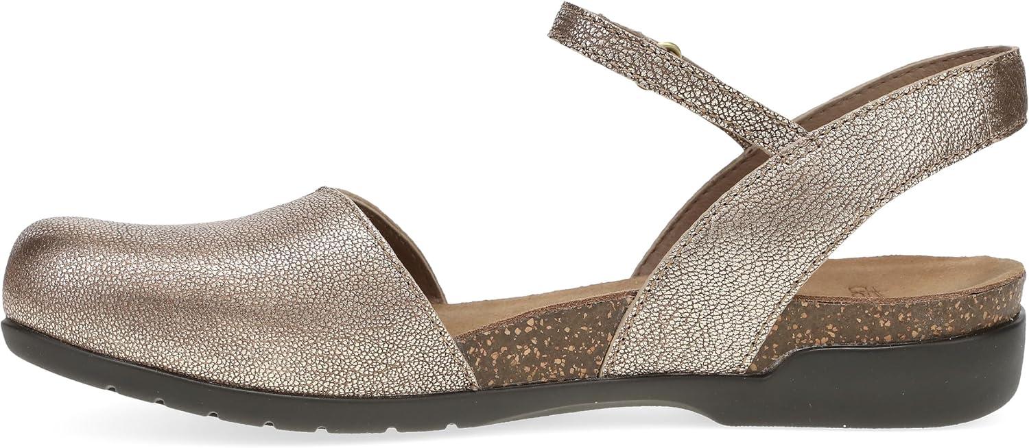 imageDansko Rowan Sandal for Women Memory Foam and Cork Footbed for Comfort and Arch Support Lightweight Rubber Outsole for LongLasting Wear Versatile Casual to Dressy FootwearBronze
