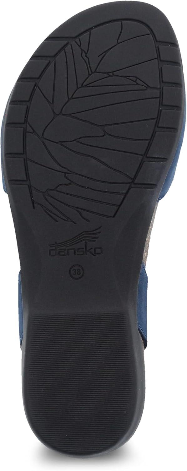imageDansko Rowan Sandal for Women Memory Foam and Cork Footbed for Comfort and Arch Support Lightweight Rubber Outsole for LongLasting Wear Versatile Casual to Dressy FootwearNavy