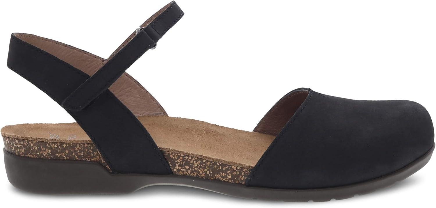 imageDansko Rowan Sandal for Women  Memory Foam and Cork Footbed for Comfort and Arch Support  Lightweight Rubber Outsole for LongLasting Wear  Versatile Casual to Dressy FootwearBlack