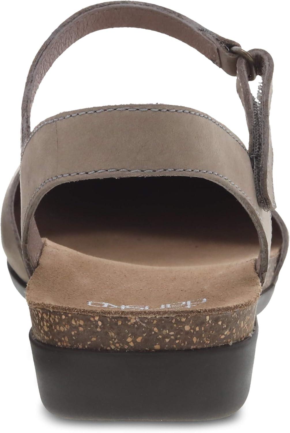 imageDansko Rowan Sandal for Women Memory Foam and Cork Footbed for Comfort and Arch Support Lightweight Rubber Outsole for LongLasting Wear Versatile Casual to Dressy FootwearTaupe