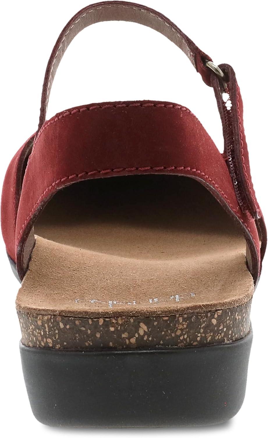 imageDansko Rowan Sandal for Women Memory Foam and Cork Footbed for Comfort and Arch Support Lightweight Rubber Outsole for LongLasting Wear Versatile Casual to Dressy FootwearCinnabar