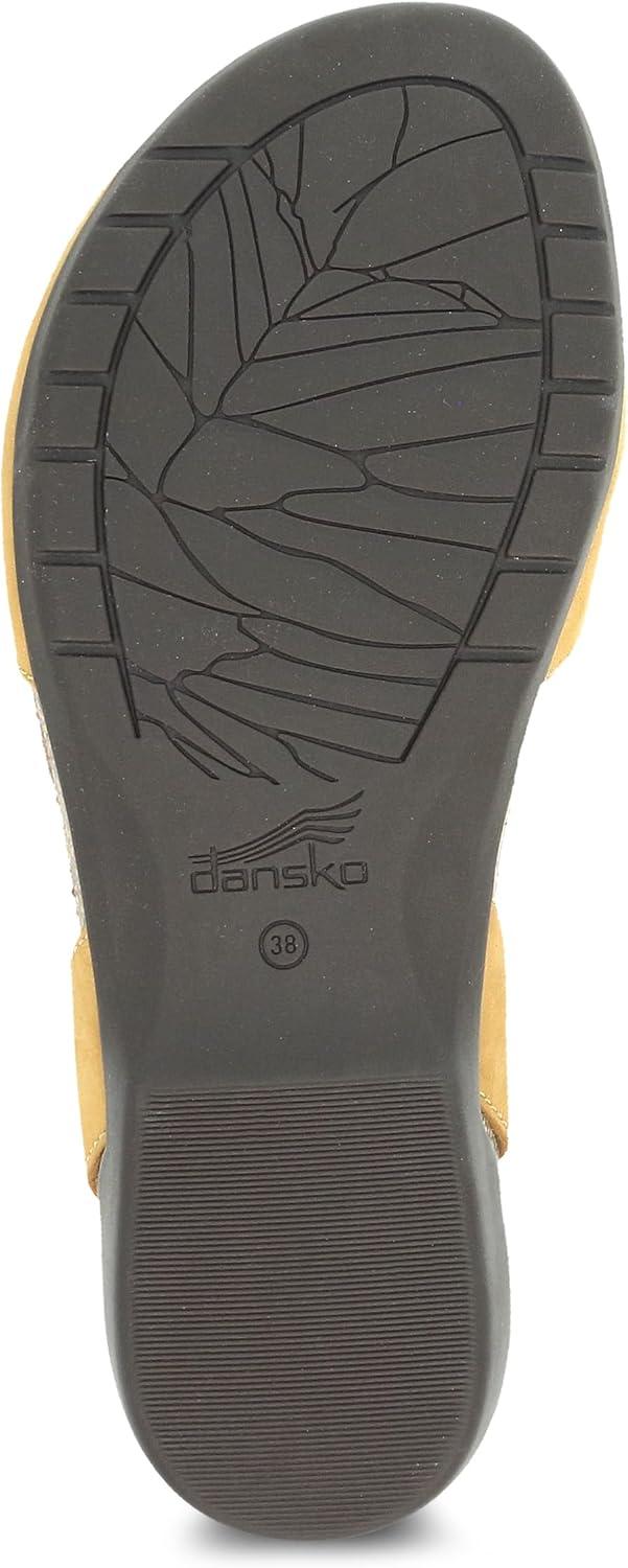 imageDansko Rowan Sandal for Women  Memory Foam and Cork Footbed for Comfort and Arch Support  Lightweight Rubber Outsole for LongLasting Wear  Versatile Casual to Dressy FootwearMustard