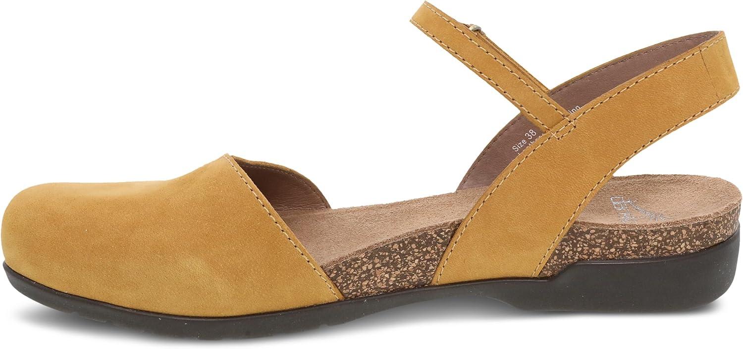 imageDansko Rowan Sandal for Women  Memory Foam and Cork Footbed for Comfort and Arch Support  Lightweight Rubber Outsole for LongLasting Wear  Versatile Casual to Dressy FootwearMustard