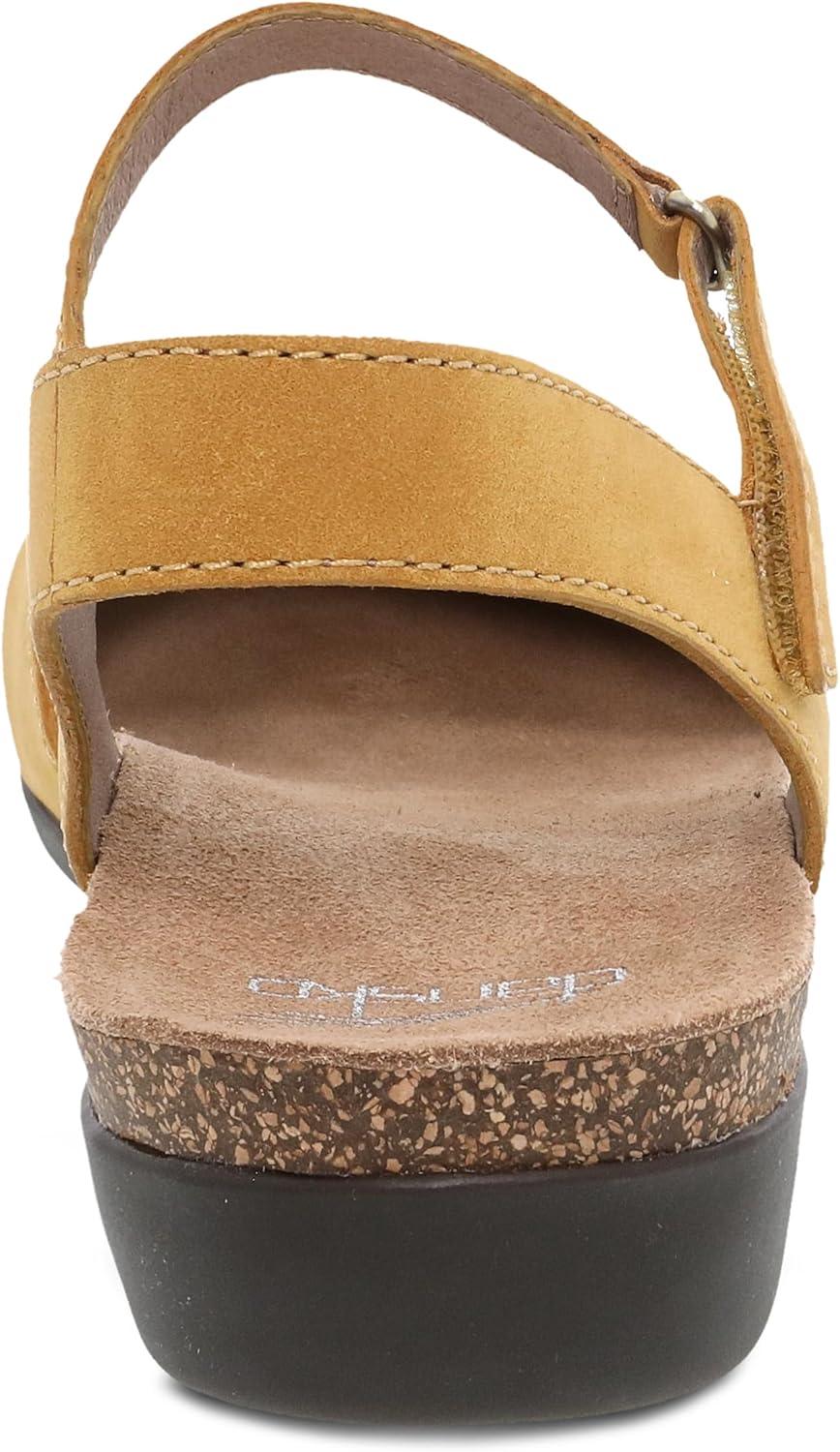imageDansko Rowan Sandal for Women  Memory Foam and Cork Footbed for Comfort and Arch Support  Lightweight Rubber Outsole for LongLasting Wear  Versatile Casual to Dressy FootwearMustard