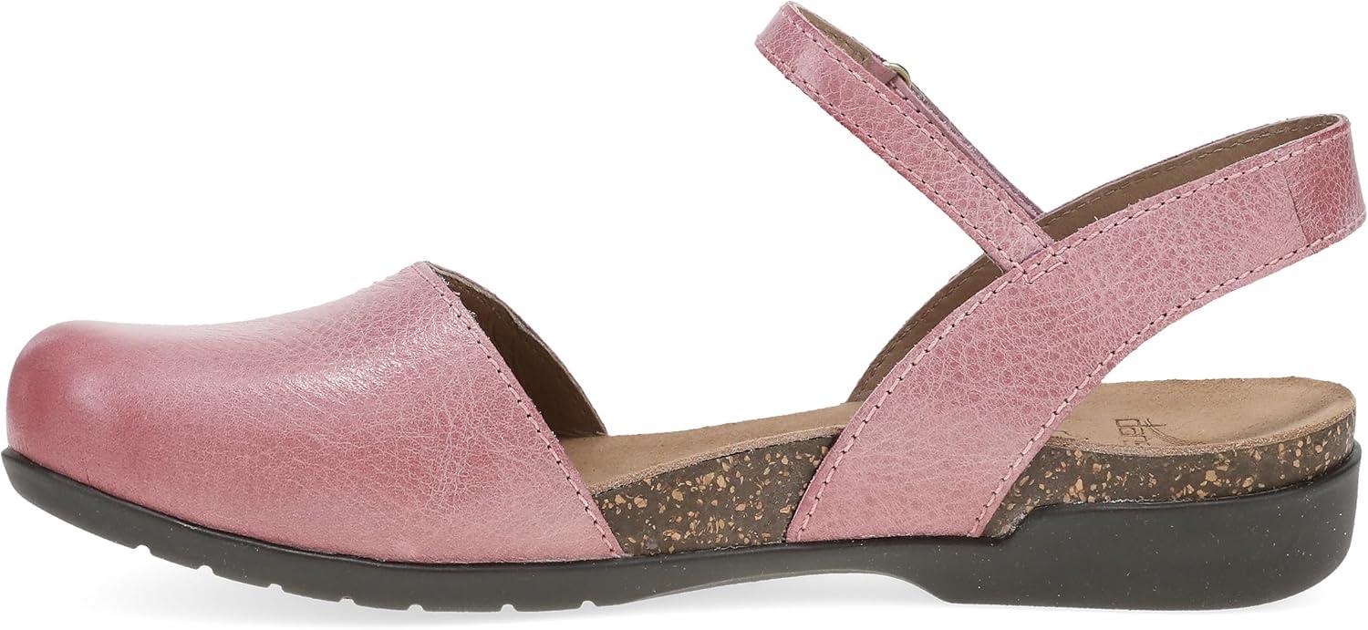 imageDansko Rowan Sandal for Women Memory Foam and Cork Footbed for Comfort and Arch Support Lightweight Rubber Outsole for LongLasting Wear Versatile Casual to Dressy FootwearPink