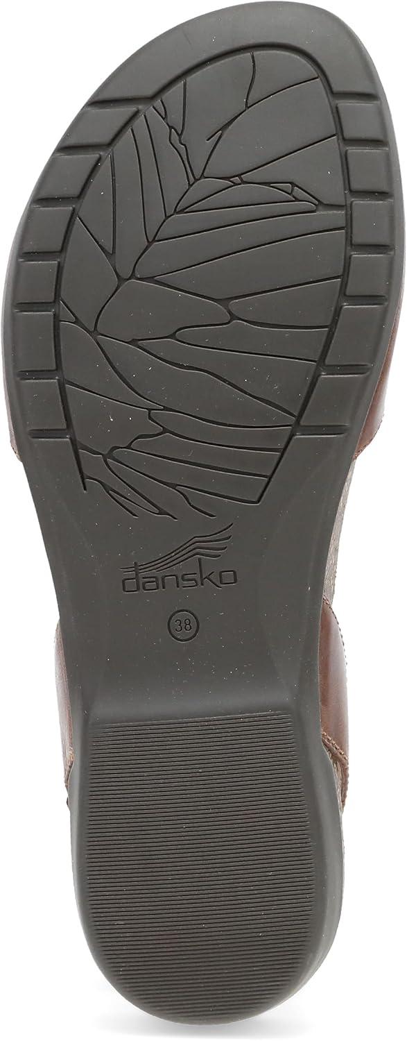imageDansko Rowan Sandal for Women  Memory Foam and Cork Footbed for Comfort and Arch Support  Lightweight Rubber Outsole for LongLasting Wear  Versatile Casual to Dressy FootwearTan Waxy