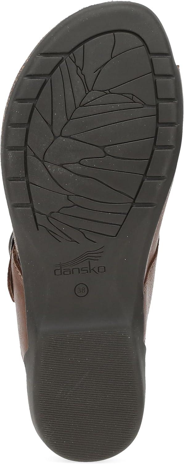 imageDansko Rylee Sandal for Women  Memory Foam and Cork Footbed for Comfort and Arch Support  Lightweight Rubber Outsole for LongLasting WearBrown Leather