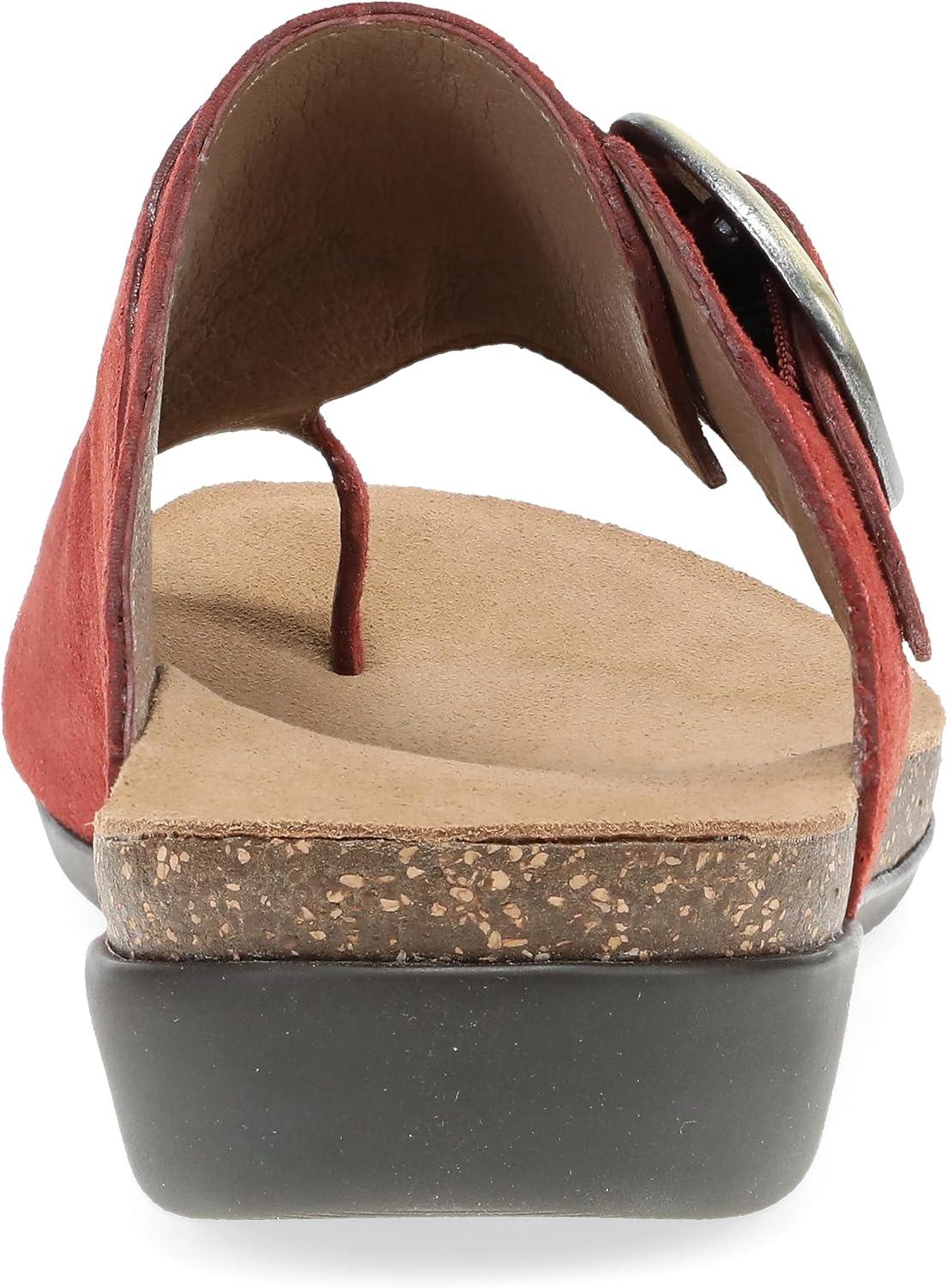 imageDansko Rylee Sandal for Women  Memory Foam and Cork Footbed for Comfort and Arch Support  Lightweight Rubber Outsole for LongLasting WearCayenne Suede