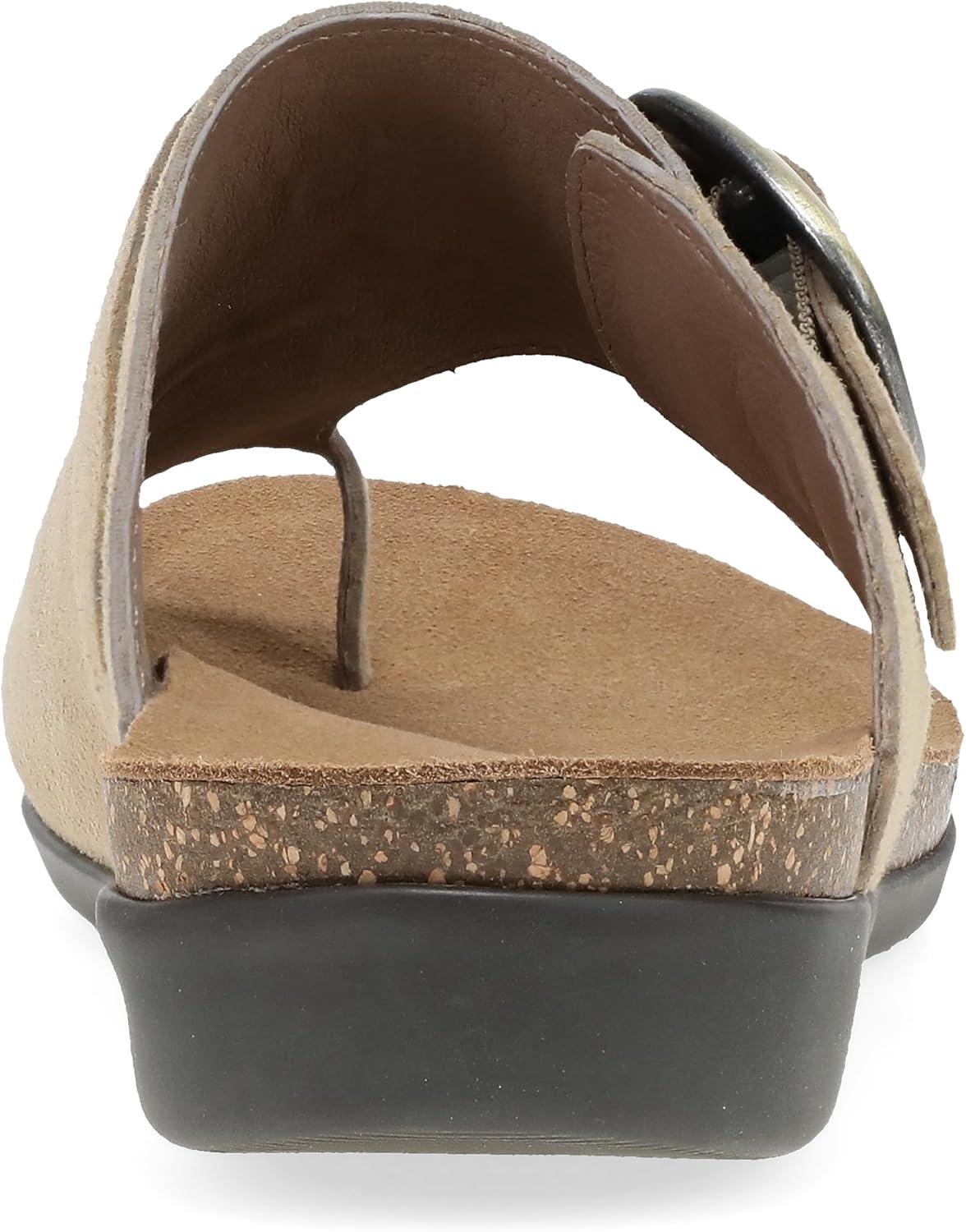 imageDansko Rylee Sandal for Women  Memory Foam and Cork Footbed for Comfort and Arch Support  Lightweight Rubber Outsole for LongLasting WearSand Suede