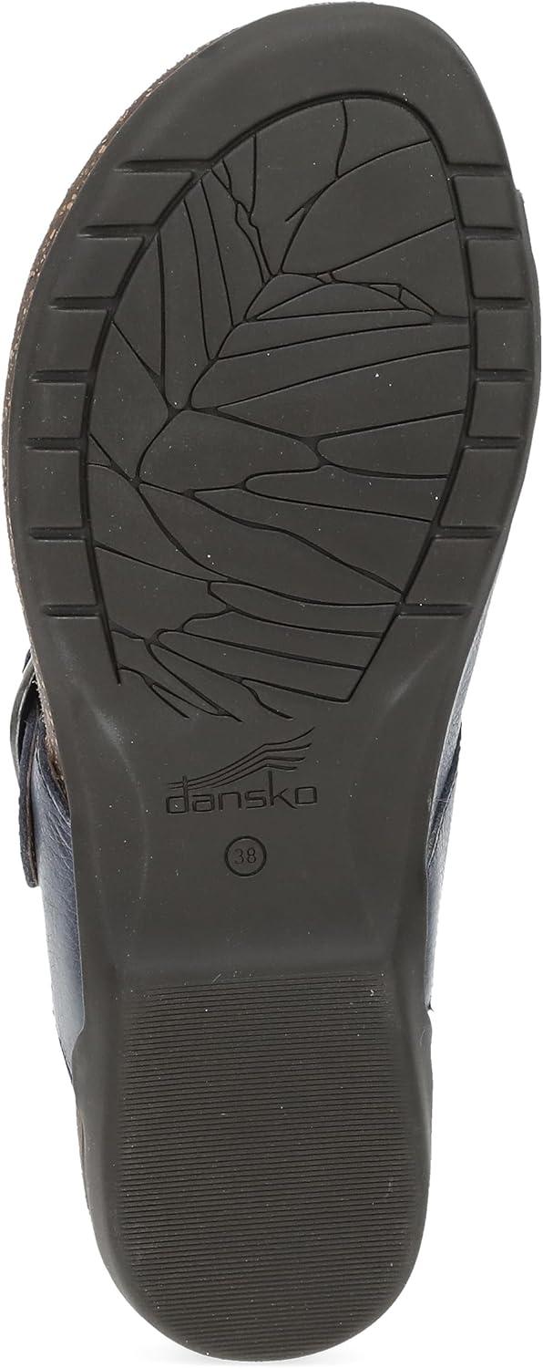 imageDansko Rylee Sandal for Women  Memory Foam and Cork Footbed for Comfort and Arch Support  Lightweight Rubber Outsole for LongLasting WearSlate Leather