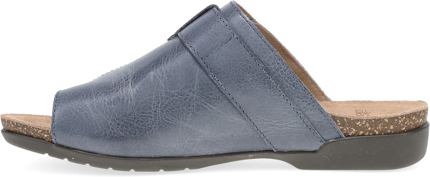 imageDansko Rylee Sandal for Women  Memory Foam and Cork Footbed for Comfort and Arch Support  Lightweight Rubber Outsole for LongLasting WearSlate Leather
