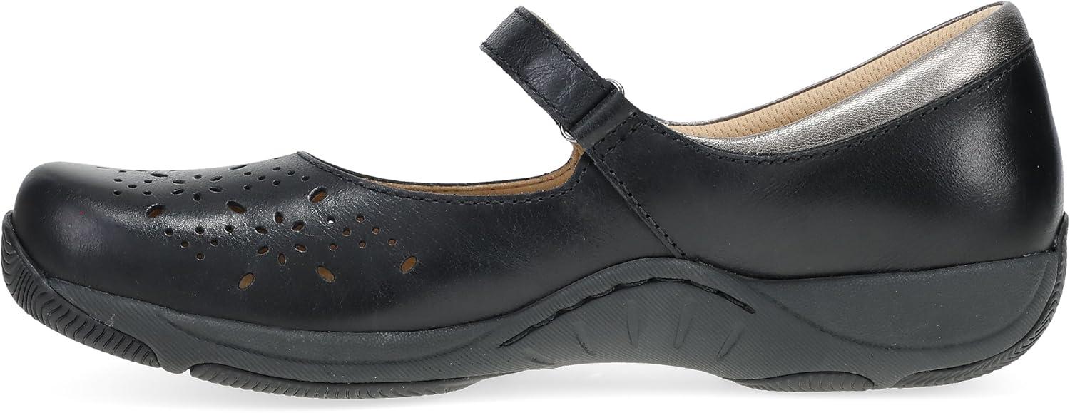 imageDansko Stacy Mary Jane Lightweight Support in a Versatile Style SlipResistant Rubber Outsole Suitable for Dry Wet and OilyWet SurfacesBlack