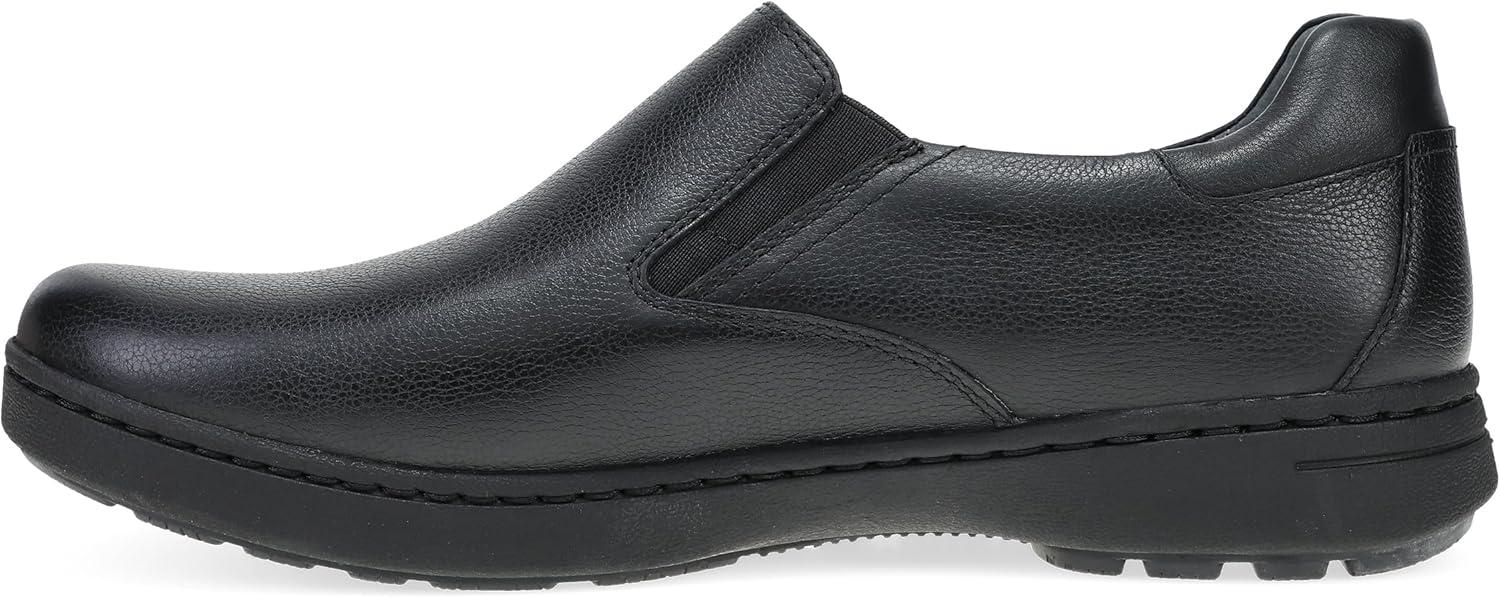 imageDansko Thomas Stylish SlipOn Sneaker for Men Supportive and Stable Footbed for AllDay Comfort WipeClean Leathers and SlipResistant Rubber OutsolesBlack
