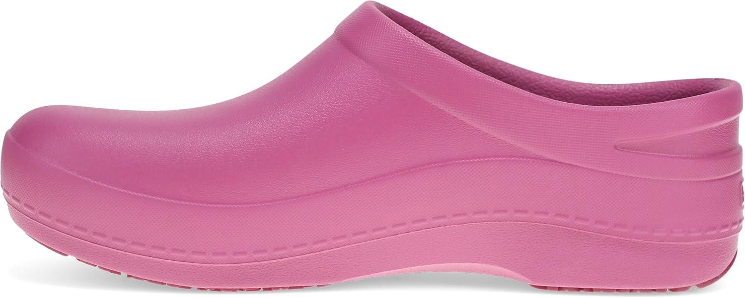 imageDansko Womens Kaci Occupational Mule Clog Lightweight and Slip Resistant Made with BioBased EVA for LongLasting Wear Great for Healthcare Food Service LandscapingFuchsia Molded