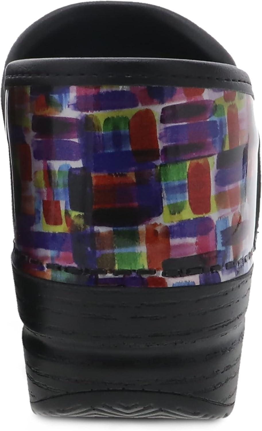 imageDansko Womens Professional SlipOn Clogs Rocker Sole and Arch Support for ComfortIdeal for Nursing Food Service HealthcareColor Block Patent