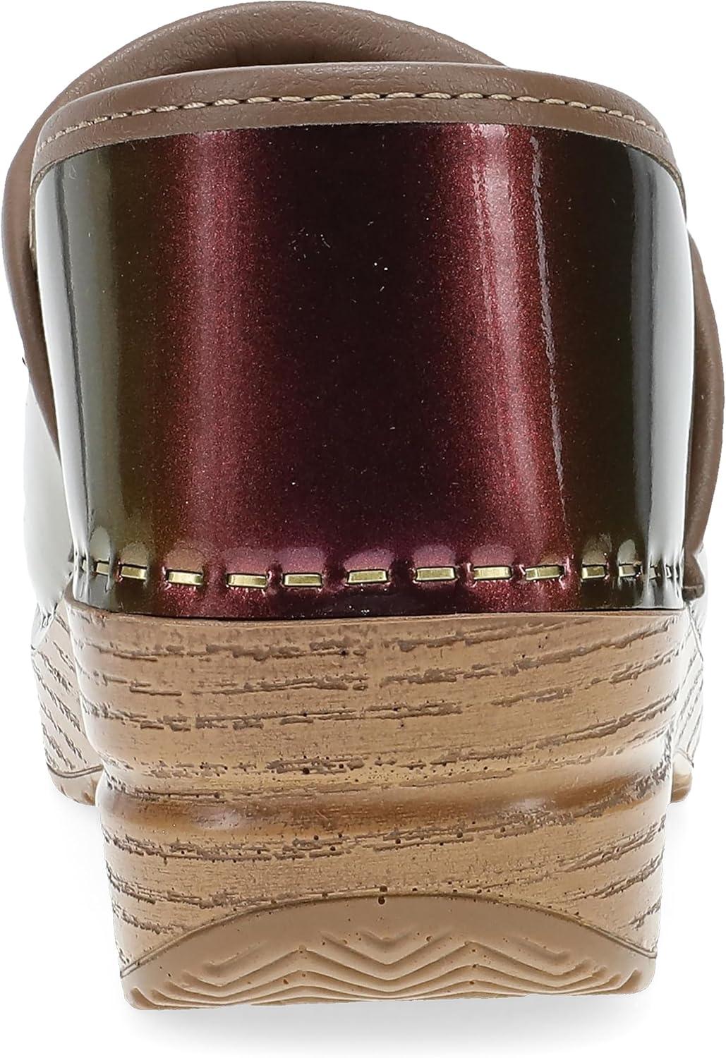 imageDansko Womens Professional SlipOn Clogs Rocker Sole and Arch Support for ComfortIdeal for Nursing Food Service HealthcarePassion Colorshift