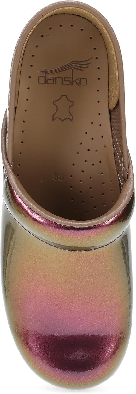 imageDansko Womens Professional SlipOn Clogs Rocker Sole and Arch Support for ComfortIdeal for Nursing Food Service HealthcarePassion Colorshift