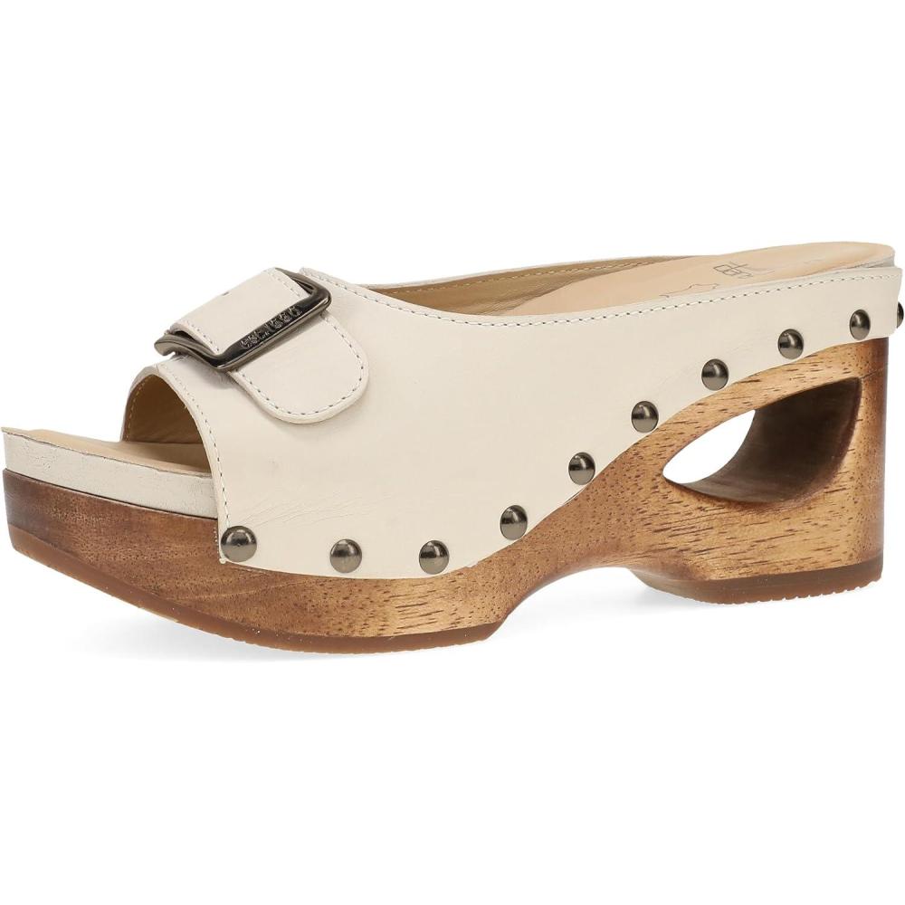 imageDansko Adeline Heeled Slide Sandal for Women  HandCrafted Wooden Outsoles  Memory Foam Footbeds and Rubber Padded Outsoles for Comfort and DurabilityBone