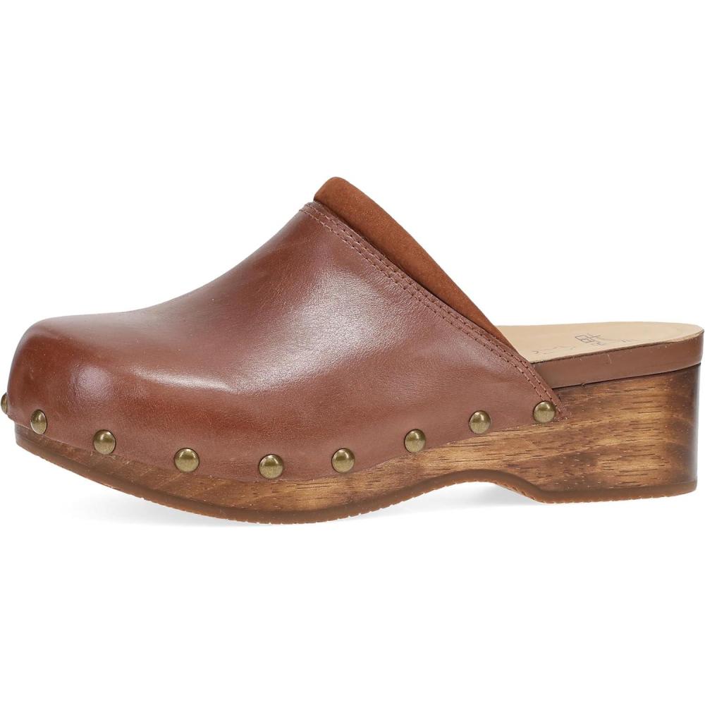imageDansko Andie Womens Handcrafted Mule Clogs  Artisan Wood Sole SlipOn Shoes with Memory Foam Insole  Made in BrazilTan