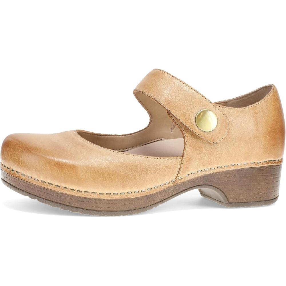 imageDansko Beatrice Mary Jane Clog for Women  Memory Foam and Arch Support for All Day Comfort and Support  Lightweight EVA Outsole for LongLasting WearHoney