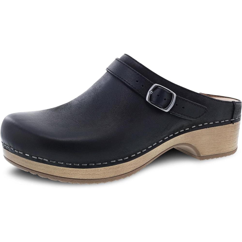 imageDansko Berry SlipOn Mule Clogs for Women  Memory Foam and Arch Support for All Day Comfort and Support  Lightweight EVA Outsole for LongLasting WearBlack