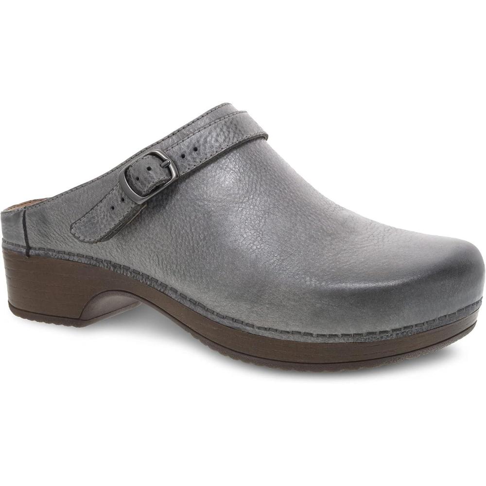 imageDansko Berry SlipOn Mule Clogs for Women  Memory Foam and Arch Support for All Day Comfort and Support  Lightweight EVA Outsole for LongLasting WearPewter Metallic
