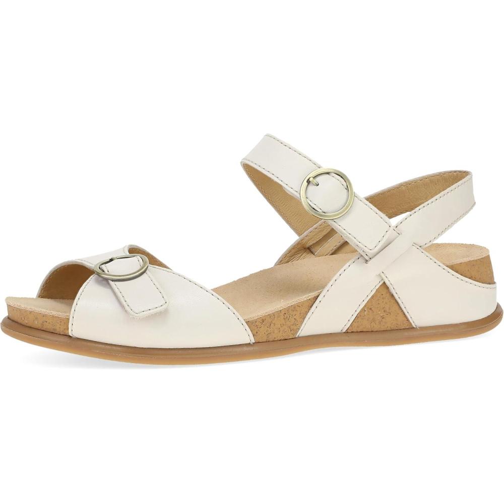 imageDansko Candace Wedge Sandal for Women Comfortable Wedge with Arch Support Fully Adjustable StrapsVersatile Casual to Dressy Footwear Lightweight Rubber OutsoleIvory