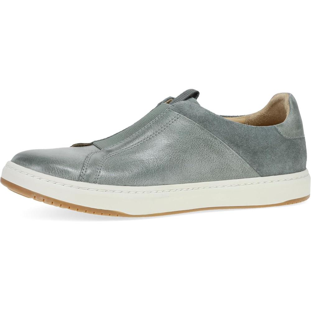 imageDansko Jenn Womens SlipOn Leather Sneakers  Removable Footbed with Arch Support Leather Linings and a SlipResistant Rubber OutsoleDenim